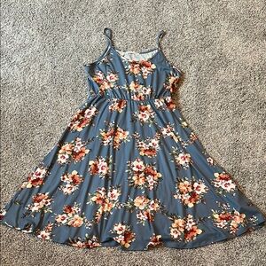 Chris & Carol size medium Floral Spaghetti Strap Dress